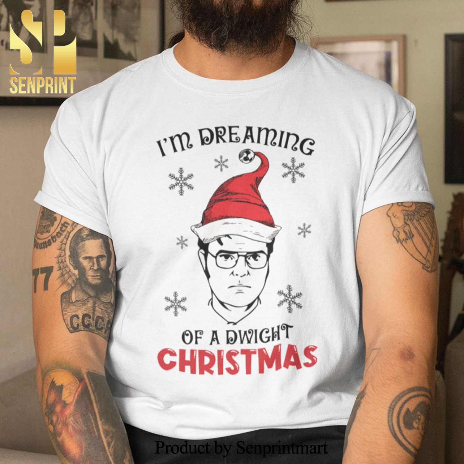 Im Dreaming Of A DwighGifts Shirt Merry and Dwight Christmas Gifts Shirt