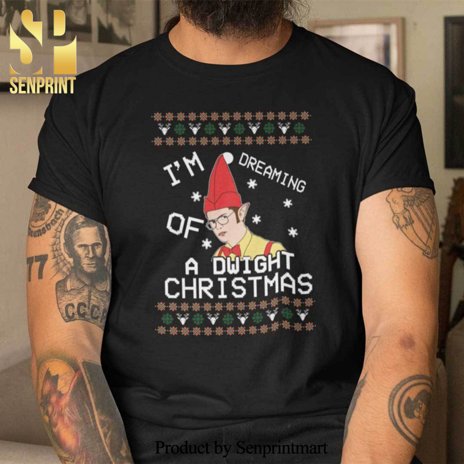 Im Dreaming Of A DwighGifts ShirtÂ Ugly Christmas