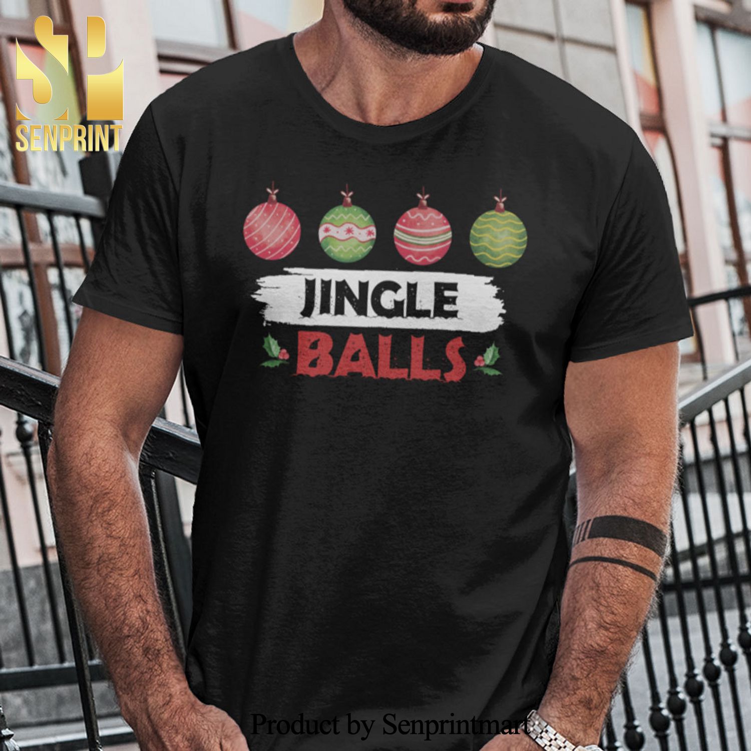 Jingle Balls Christmas Gifts Shirt Merry Christmas Matching Tee