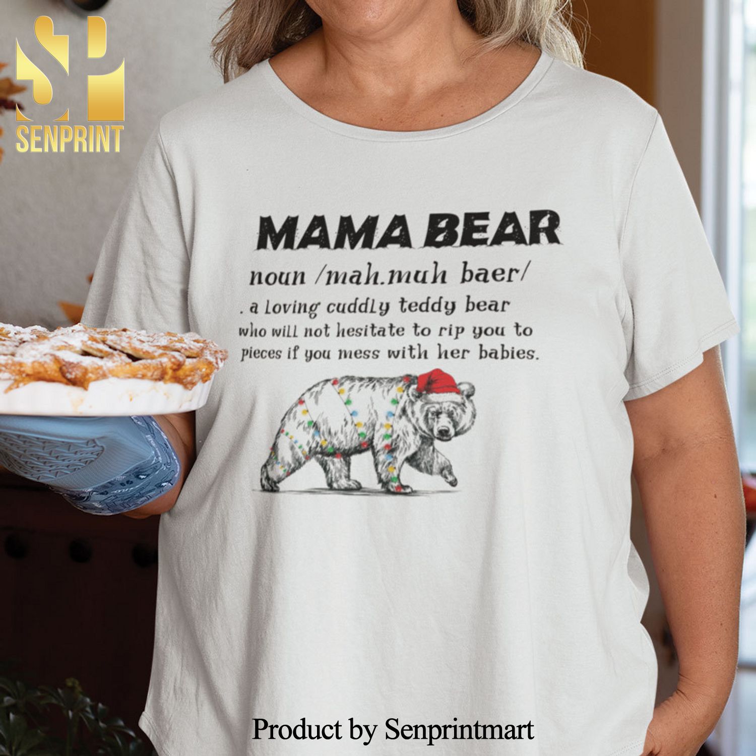 Mama Bear Christmas Gifts Shirt Mama Bear Definition