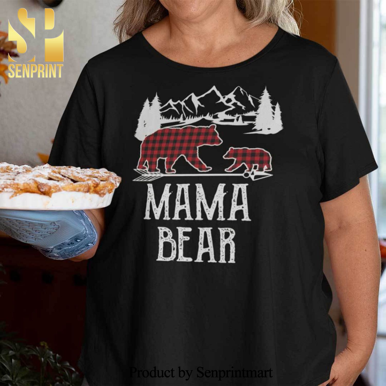Mama Bear Christmas Gifts Shirt Merry Christmas