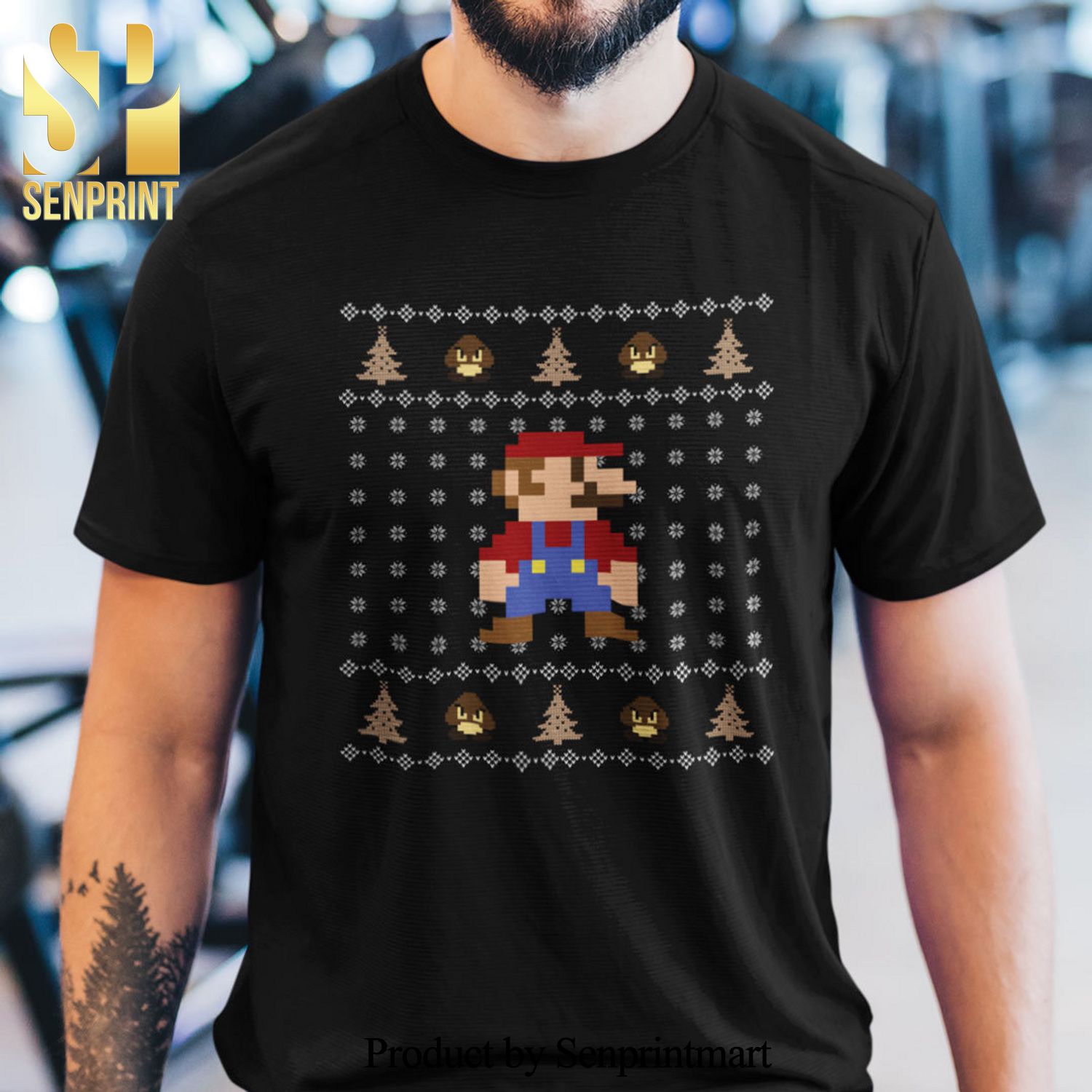 Mario Christmas Gifts Shirt Game Lovers Tee