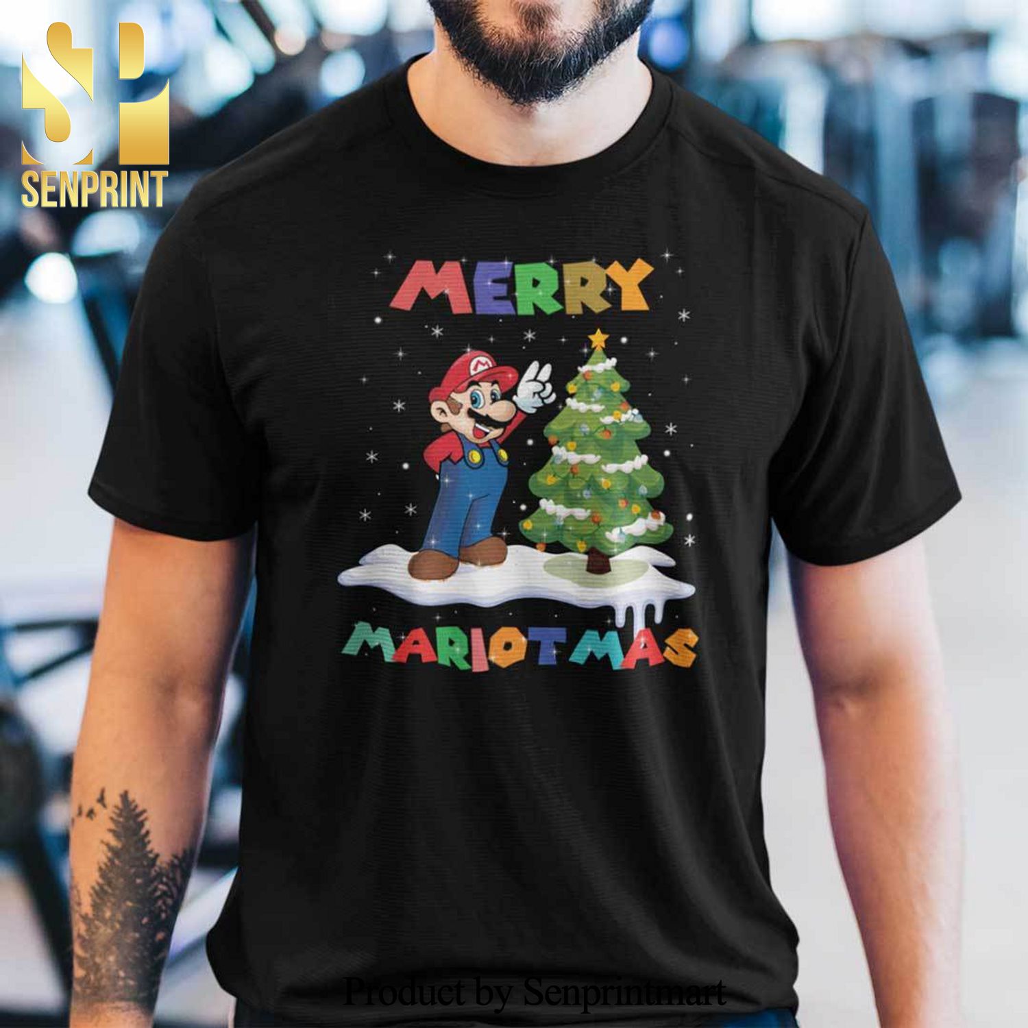 Mario Christmas Gifts Shirt Merry Mariomas