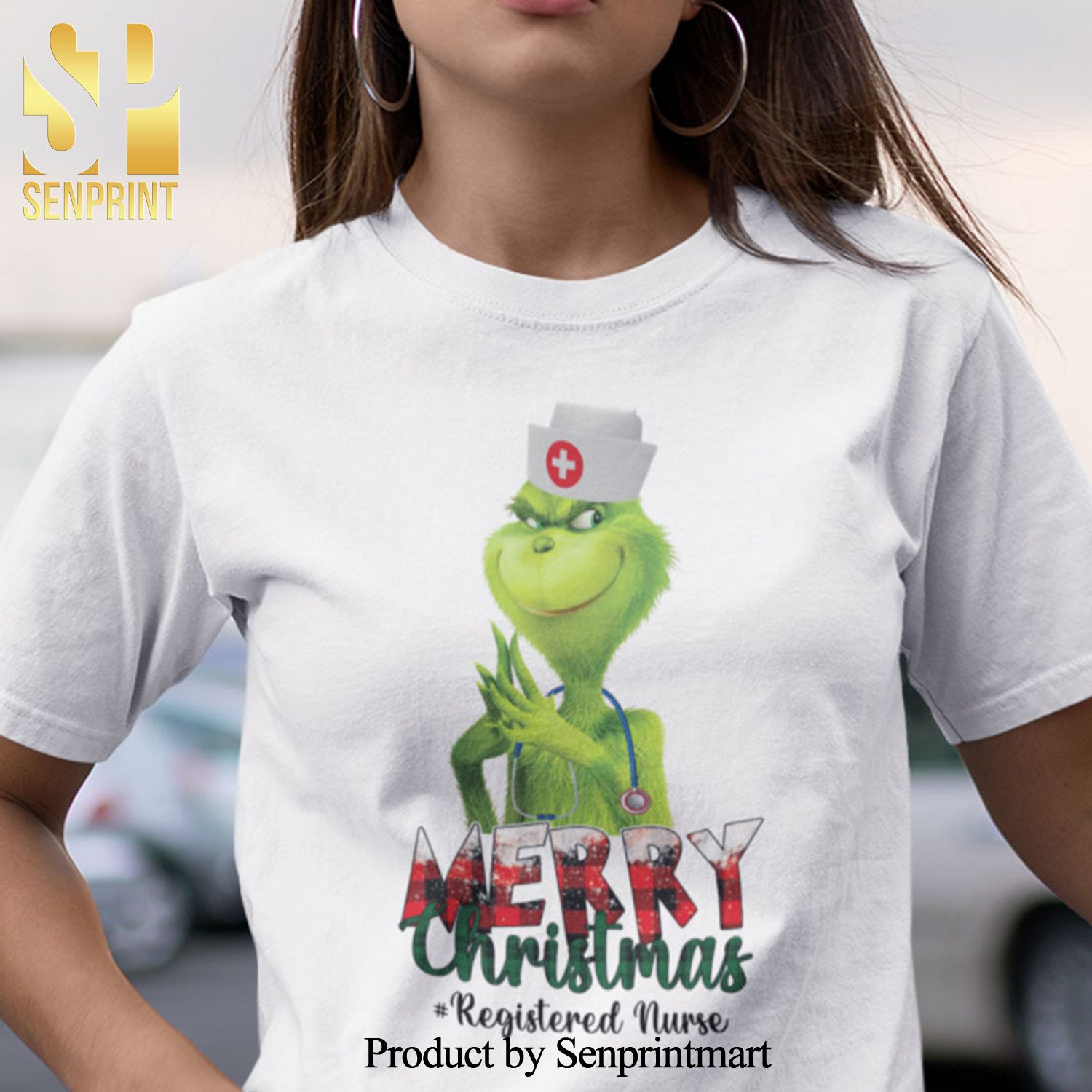 Merry Christmas Registered Nurse Christmas Gifts Shirt