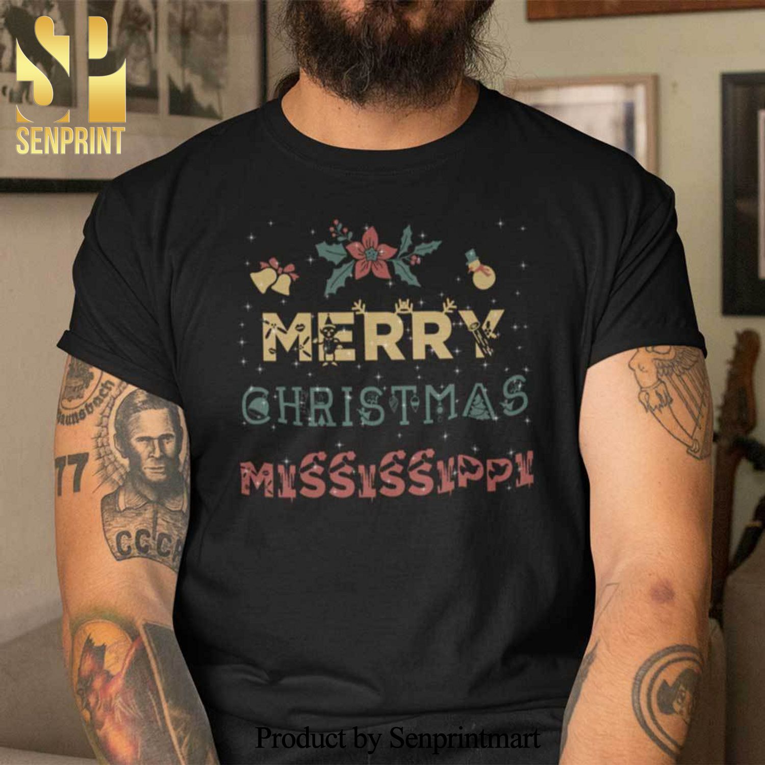 Merry Mississippi Christmas Gifts Shirt