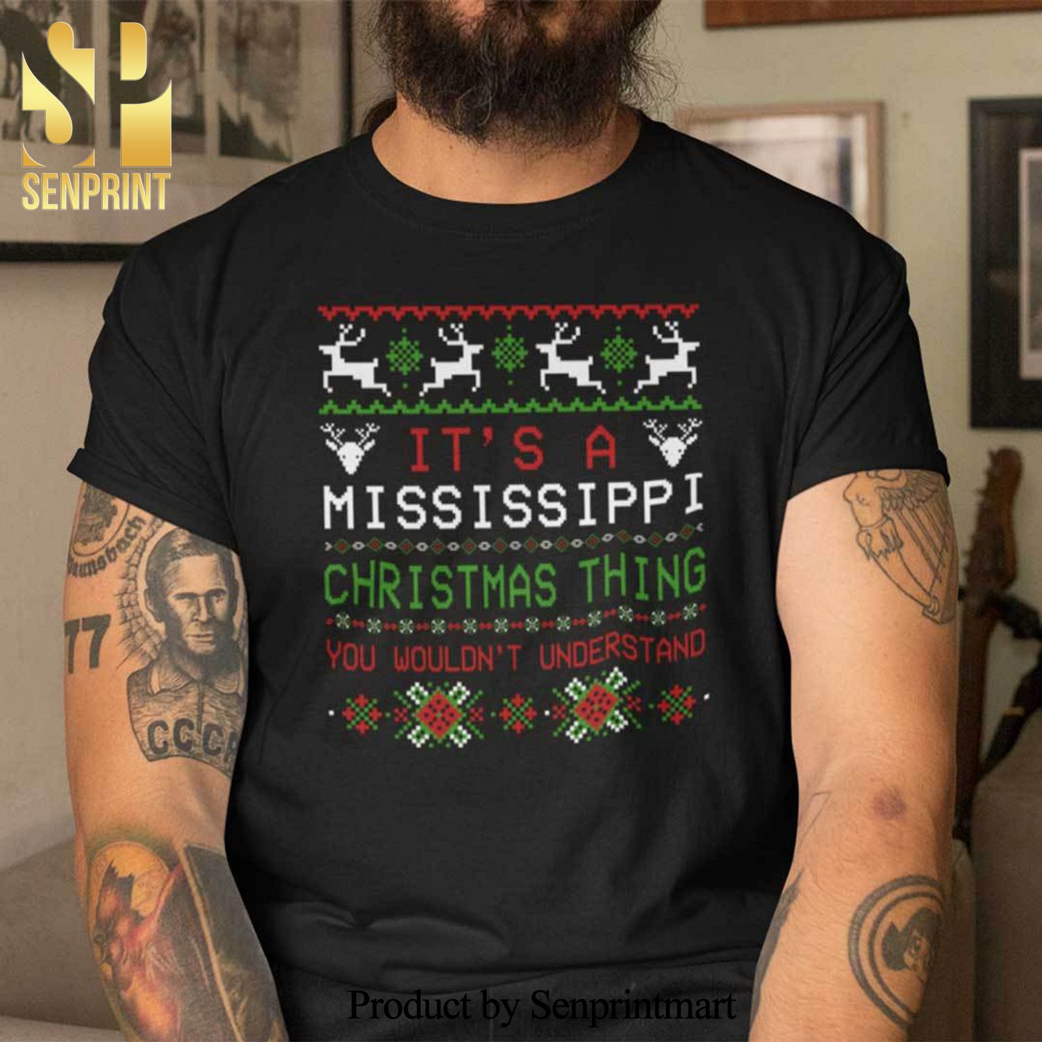 Merry Mississippi Christmas Gifts Shirt Ugly Christmas Gifts Shirt