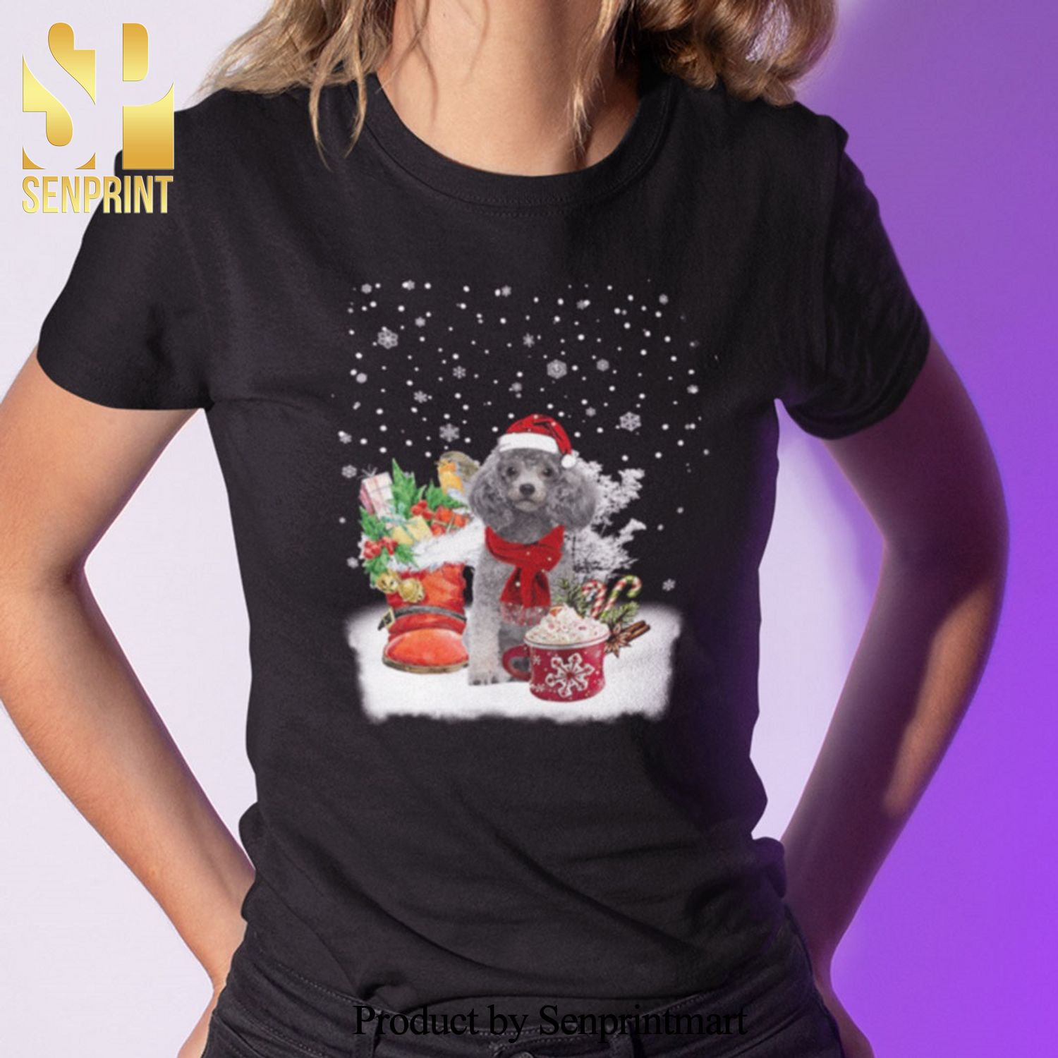 Miniature Poodle Dog Christmas Gifts Shirt Miniature Poodle Lovers