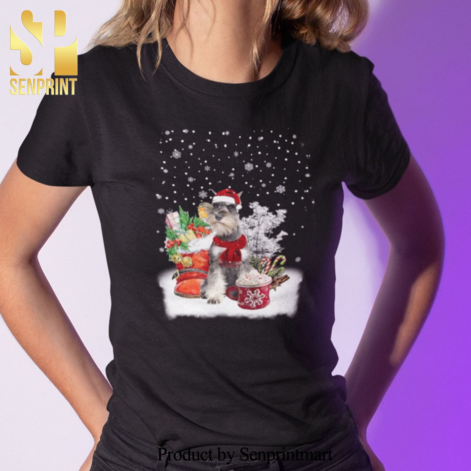 Miniature Schnauzer Dog Christmas Gifts Shirt Miniature Schnauzer Lovers