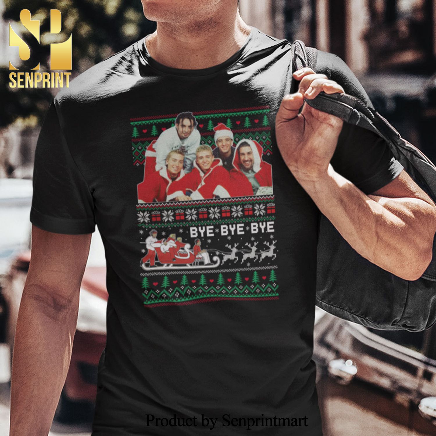 NSYNC Christmas Gifts Shirt Bye Bye Bye Ugly Christmas Tee