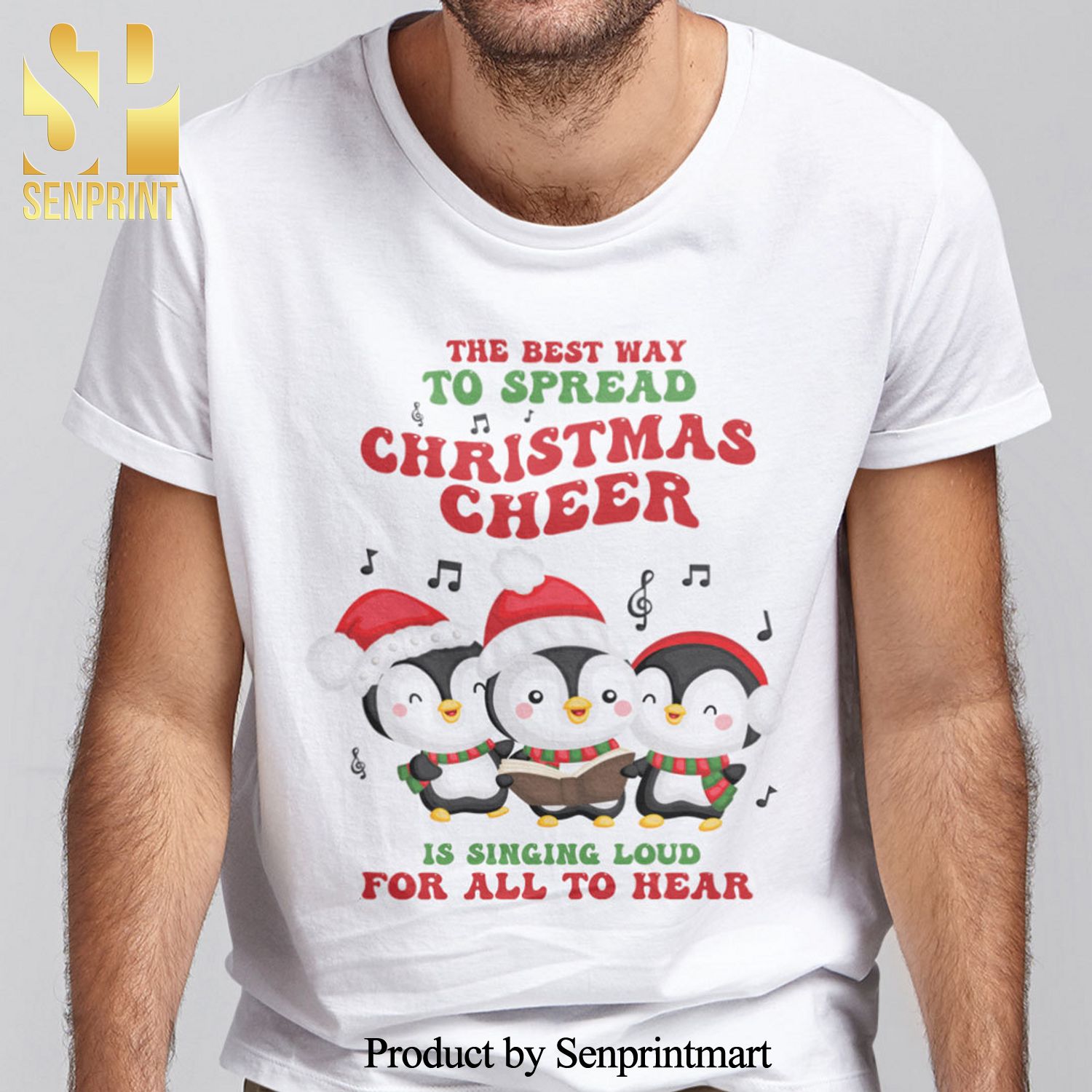 Penguin All I Want For Christmas Is A Choir Christmas Gifts Shirt
