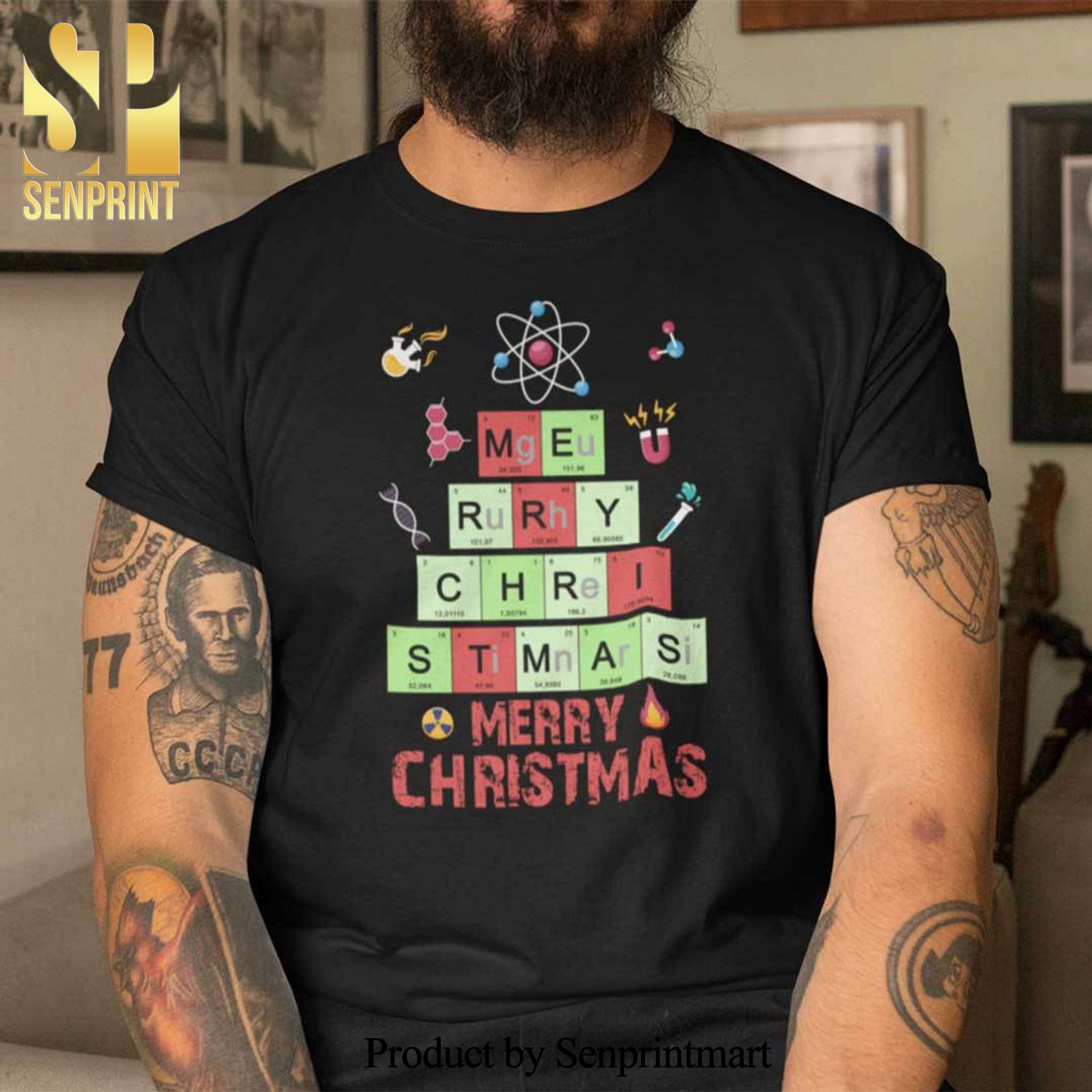 Periodic Table Christmas Tree Gifts Shirt
