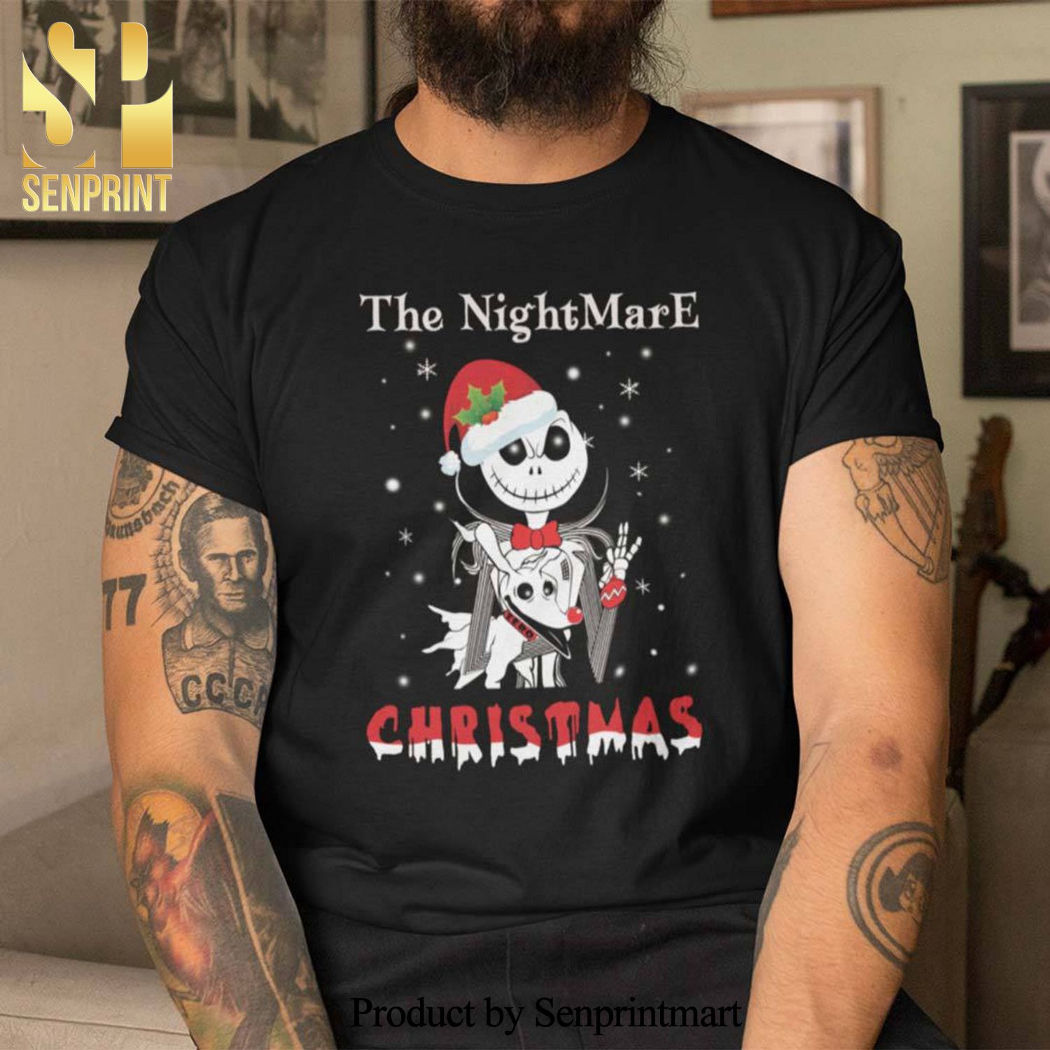 The Nightmare Christmas Gifts Shirts Jack Skellington Christmas Tee