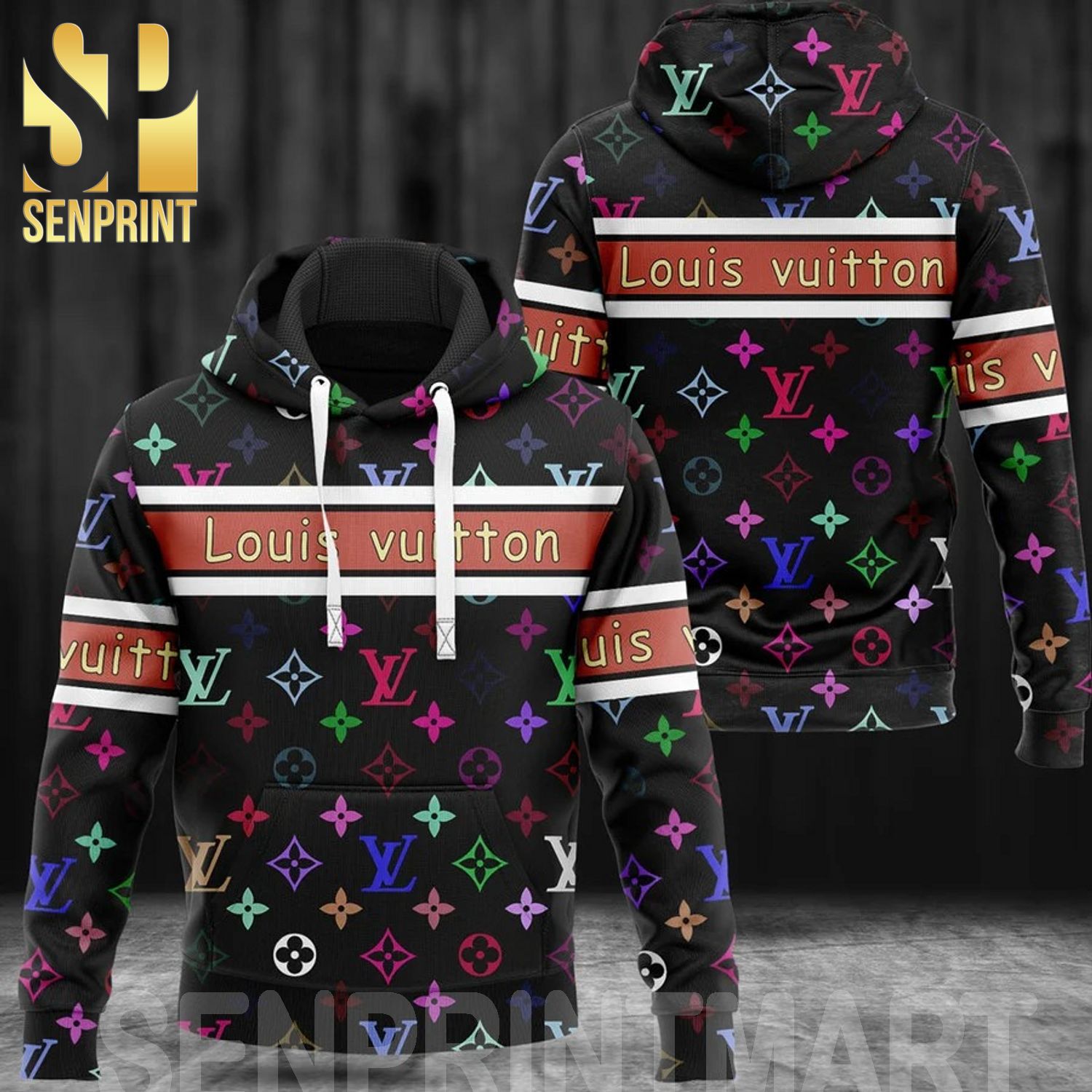Louis Vuitton Multicolor Classic Symbol Pattern Full Printed Shirt