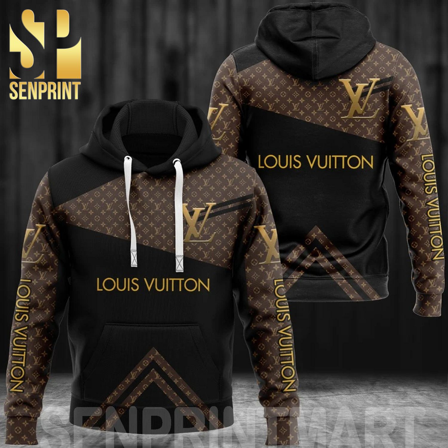 Louis Vuitton Symbol Pattern Full Printed Shirt