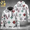 Louis Vuitton White Version Classic Symbol Pattern Full Printed Shirt