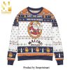 Ain’t No Laws When You’re Drinking Michelob Ultra With Claus Knitted Ugly Christmas Sweater – Black Blue