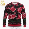 Akatsuki Sharingan Naruto Manga Anime Knitted Ugly Christmas Sweater