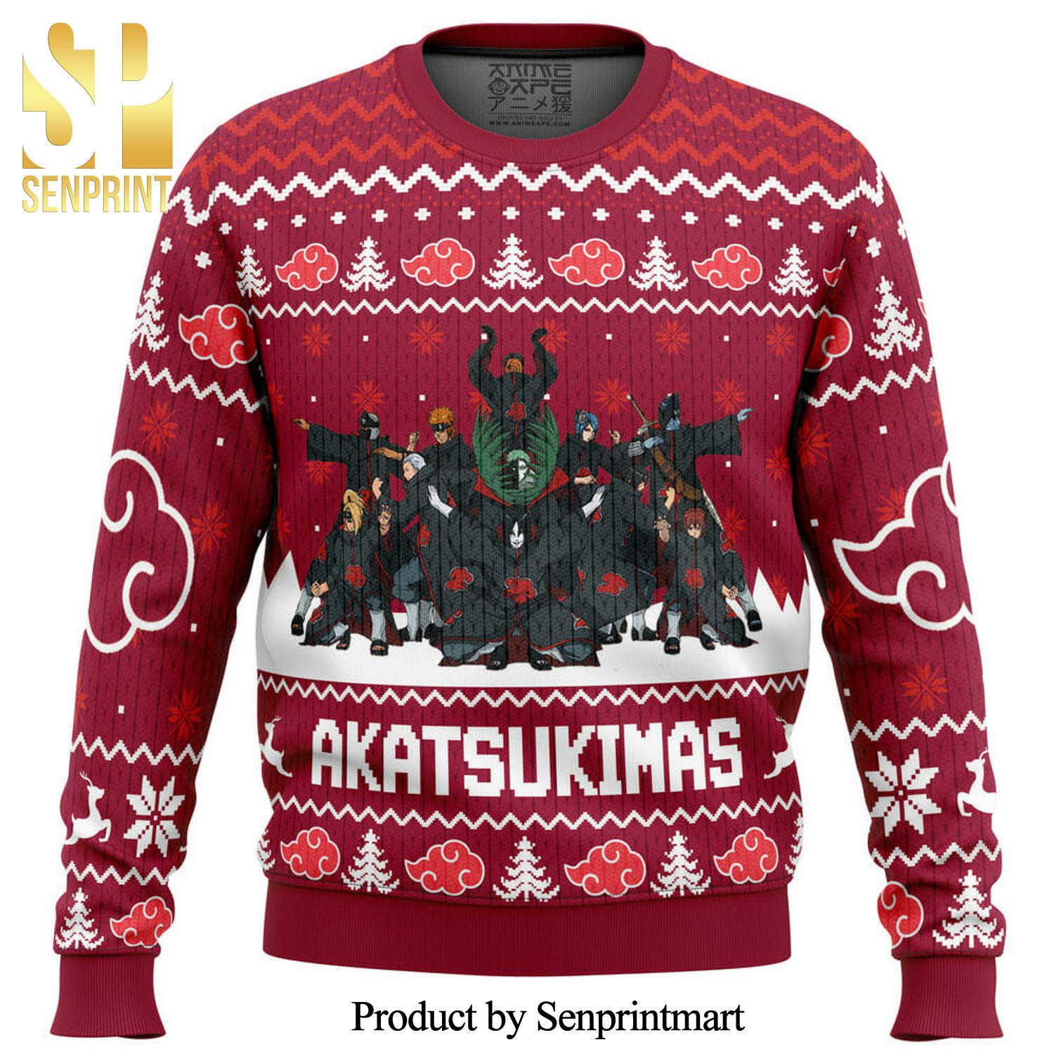 Akatsukimas Akatsuki Knitted Ugly Christmas Sweater