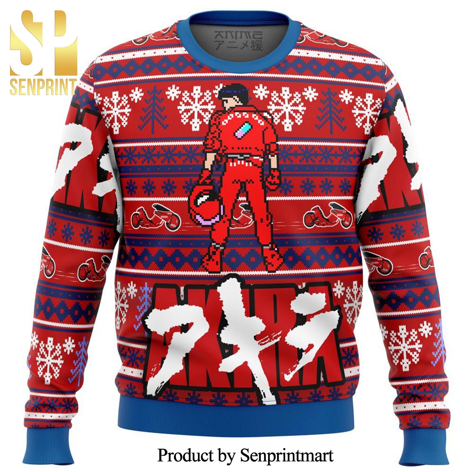 Akira Kaneda Akira Alt Premium Text Manga Anime Best Outfit Ugly Christmas Sweater