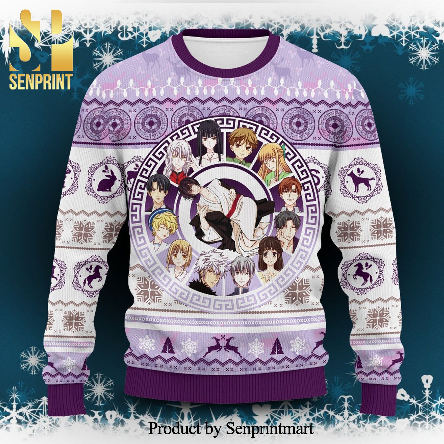 Akito Sohma Fruits Basket Manga Anime Knitted Ugly Christmas Sweater