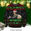 All I Want For Christmas Is Books Knitted Ugly Christmas Sweater