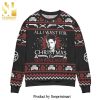 All I Want For Christmas Is Elephant Knitted Ugly Christmas Sweater