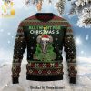 All I Want For Christmas Is Hockey Knitted Ugly Christmas Sweater