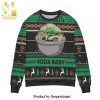 All I Want For Christmas Is Yoda Baby Star Wars Knitted Ugly Christmas Sweater