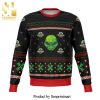 Area 51 Alien Get In Loser Premium Knitted Ugly Christmas Sweater