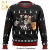 Asta Yuno Emperor Logo Black Clover Anime Knitted Ugly Christmas Sweater