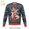 Asuka And Rei Evangelion Alt Text Premium Manga Anime Knitted Ugly Christmas Sweater