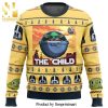Baby Yoda The Child Mandalorion Star Wars Knitted Ugly Christmas Sweater