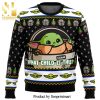 Baby Yoda The Child Mandalorion Star Wars Knitted Ugly Christmas Sweater