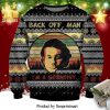 Back To The Future Pixel Car Knitted Ugly Christmas Sweater