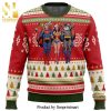 Batman Superman Wonder Woman Premium Knitted Ugly Christmas Sweater