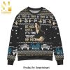 Bazinga The Big Bang Theory Wiki Doodle Knitted Ugly Christmas Sweater