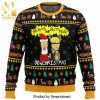 Beavis and Butthead Surprise Reaction Wool Knitted Ugly Christmas Sweater