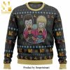 Akira Bike Stickers Knitted Ugly Christmas Sweater