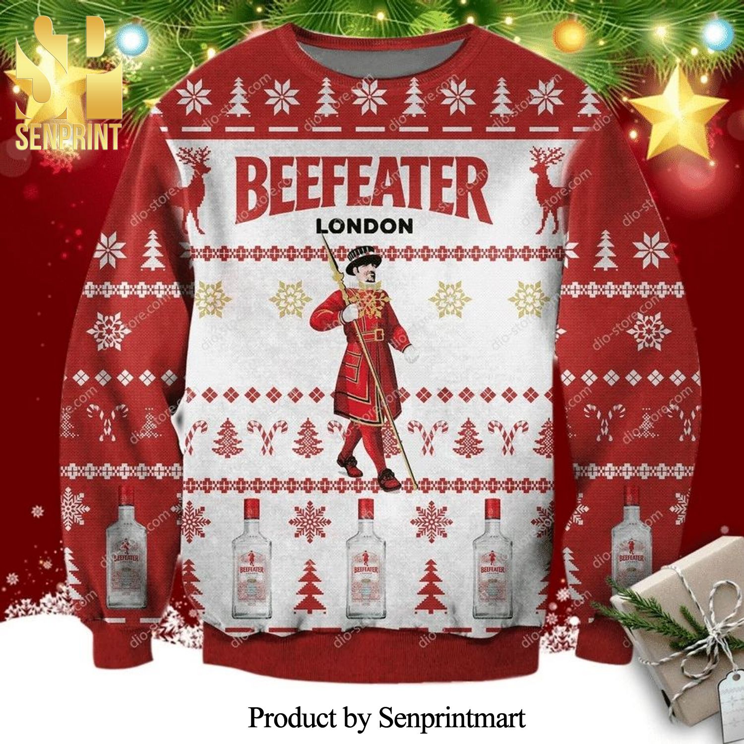 Beefeater London Dry Gin Knitted Ugly Christmas Sweater
