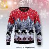 Bernese Mountain Dog Woofmas Knitted Ugly Christmas Sweater