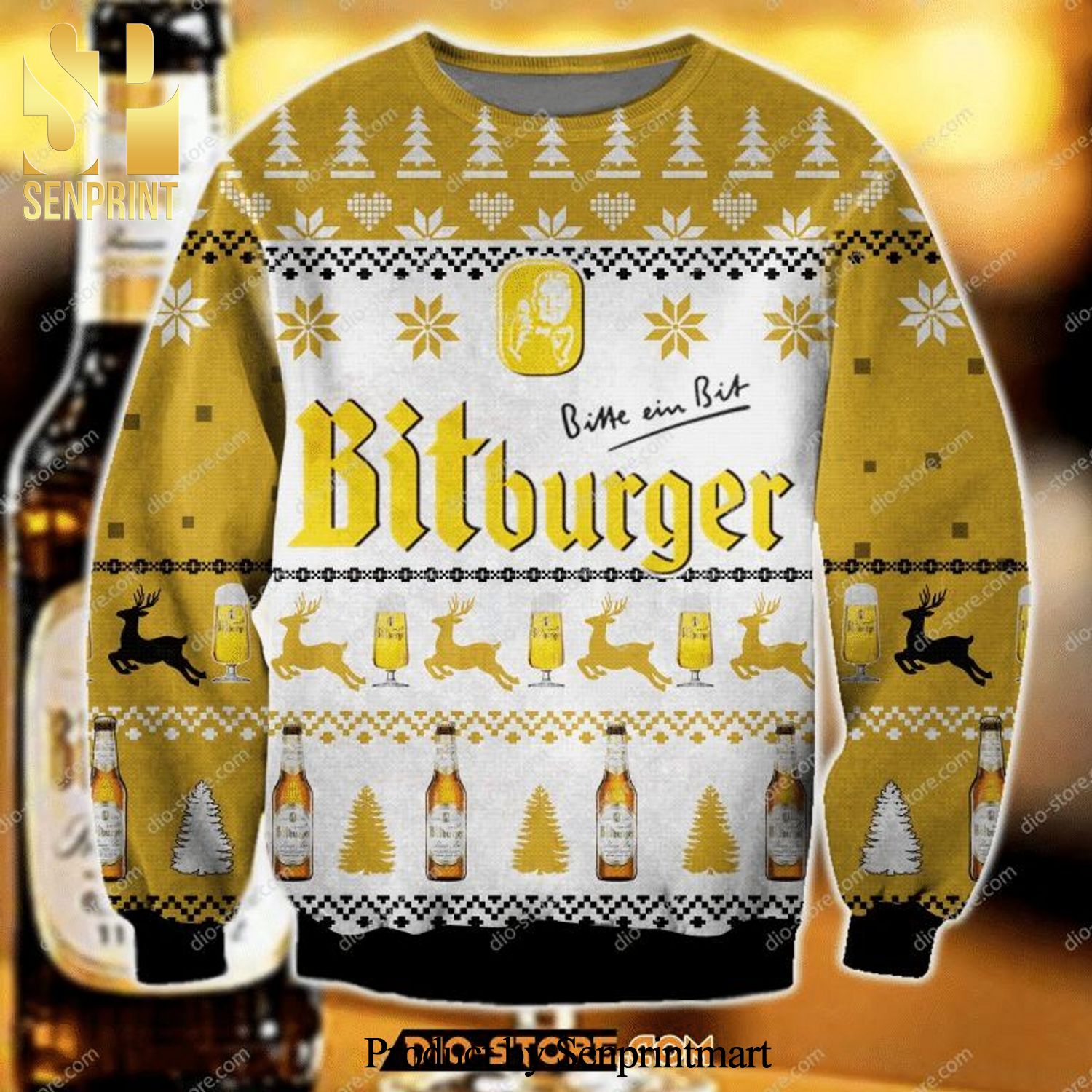 Bitbuger Beer Knitted Ugly Christmas Sweater