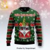 Black Cat Light Christmas Knitted Ugly Christmas Sweater
