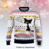 Black Cat Run On Coffee Knitted Ugly Christmas Sweater