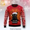 Black Cat Spooky Halloween Knitted Ugly Christmas Sweater