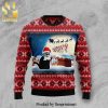 Black Cat Pine Tree Premium Knitted Ugly Christmas Sweater