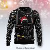 Black Cat Xmas Ball Knitted Ugly Christmas Sweater