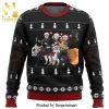 Black Cat What Knitted Ugly Christmas Sweater