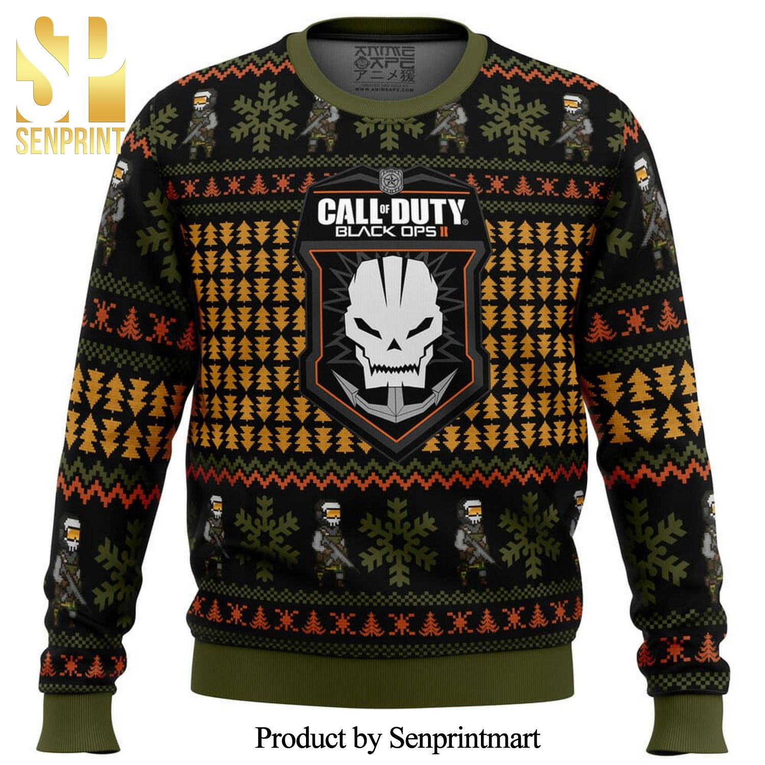 Black Ops 2 Call Of Duty Knitted Ugly Christmas Sweater