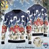 Brahman Cattle Lovers Christmas Van Knitted Ugly Christmas Sweater