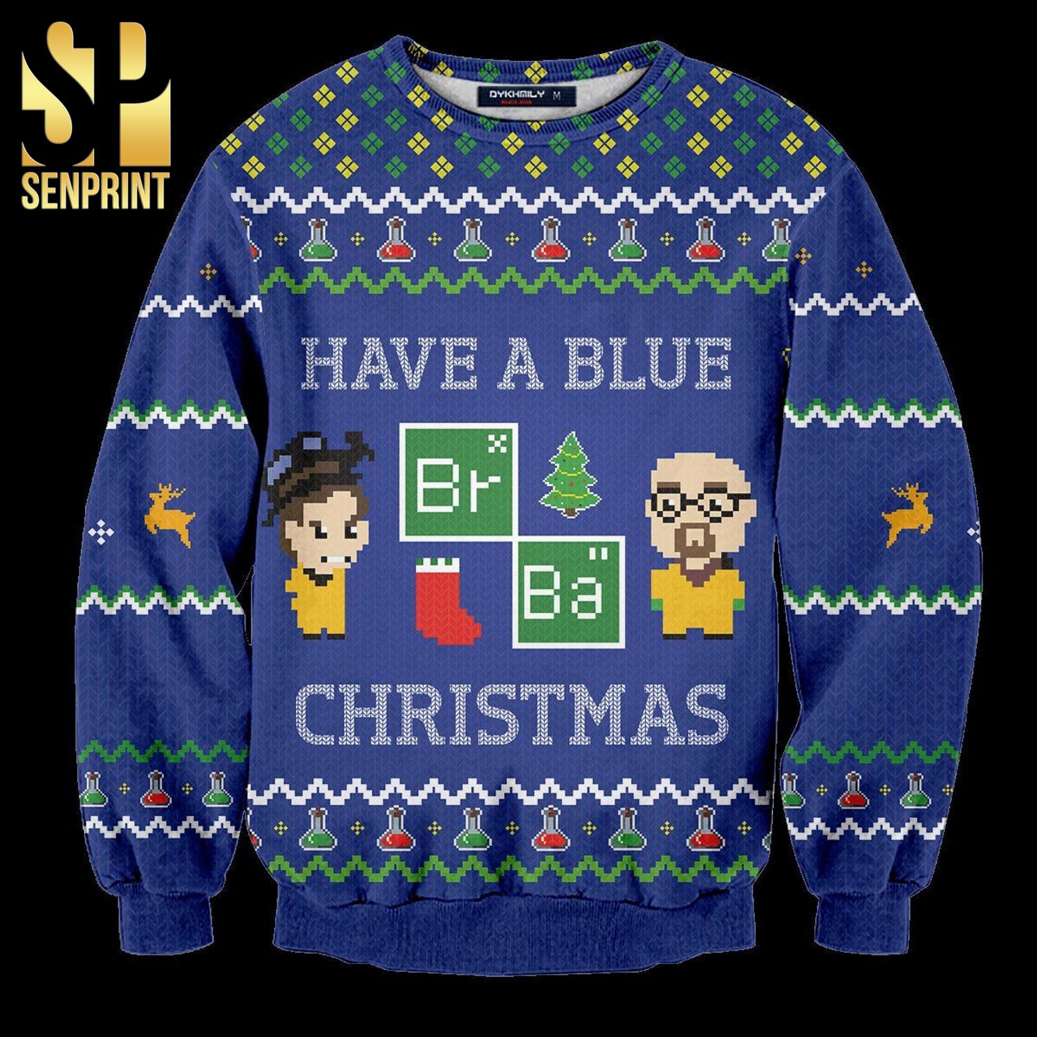 Breaking Bad Holiday Chemistry Knitted Ugly Christmas Sweater